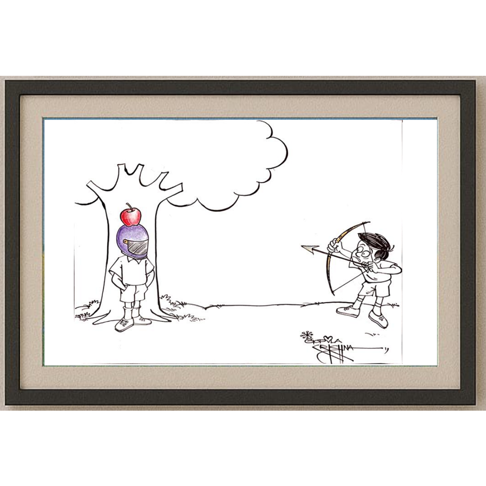 Vendra Gopalaksrishna 29x21cm Original Cartoon BOD00158