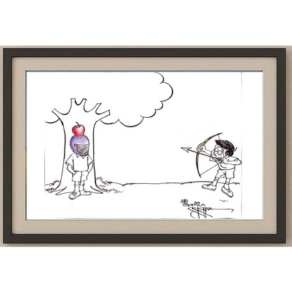 Vendra Gopalaksrishna 29x21cm Original Cartoon BOD00158