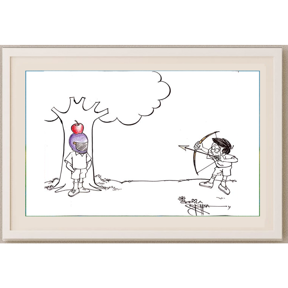 Vendra Gopalaksrishna 29x21cm Original Cartoon BOD00158