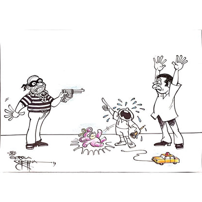 Vendra Gopalaksrishna 29x21cm Original Cartoon BOD00159