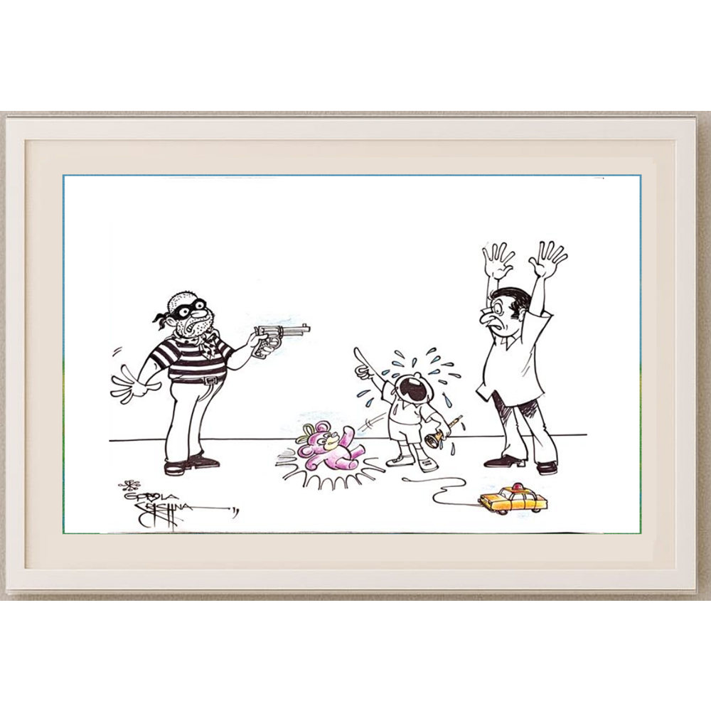 Vendra Gopalaksrishna 29x21cm Original Cartoon BOD00159