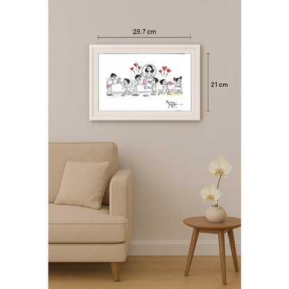 Vendra Gopalaksrishna 29x21cm Orijinal Karikatür BOD00161