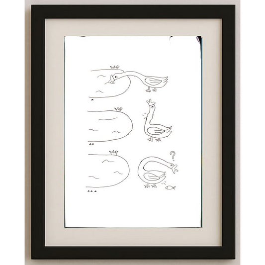 Yu Haoze 29x21cm Original Cartoon BOD00169