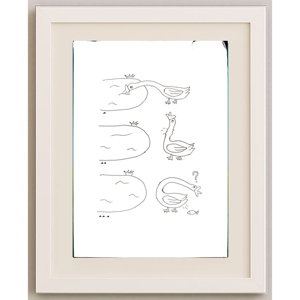 Yu Haoze 29x21cm Original Cartoon BOD00169