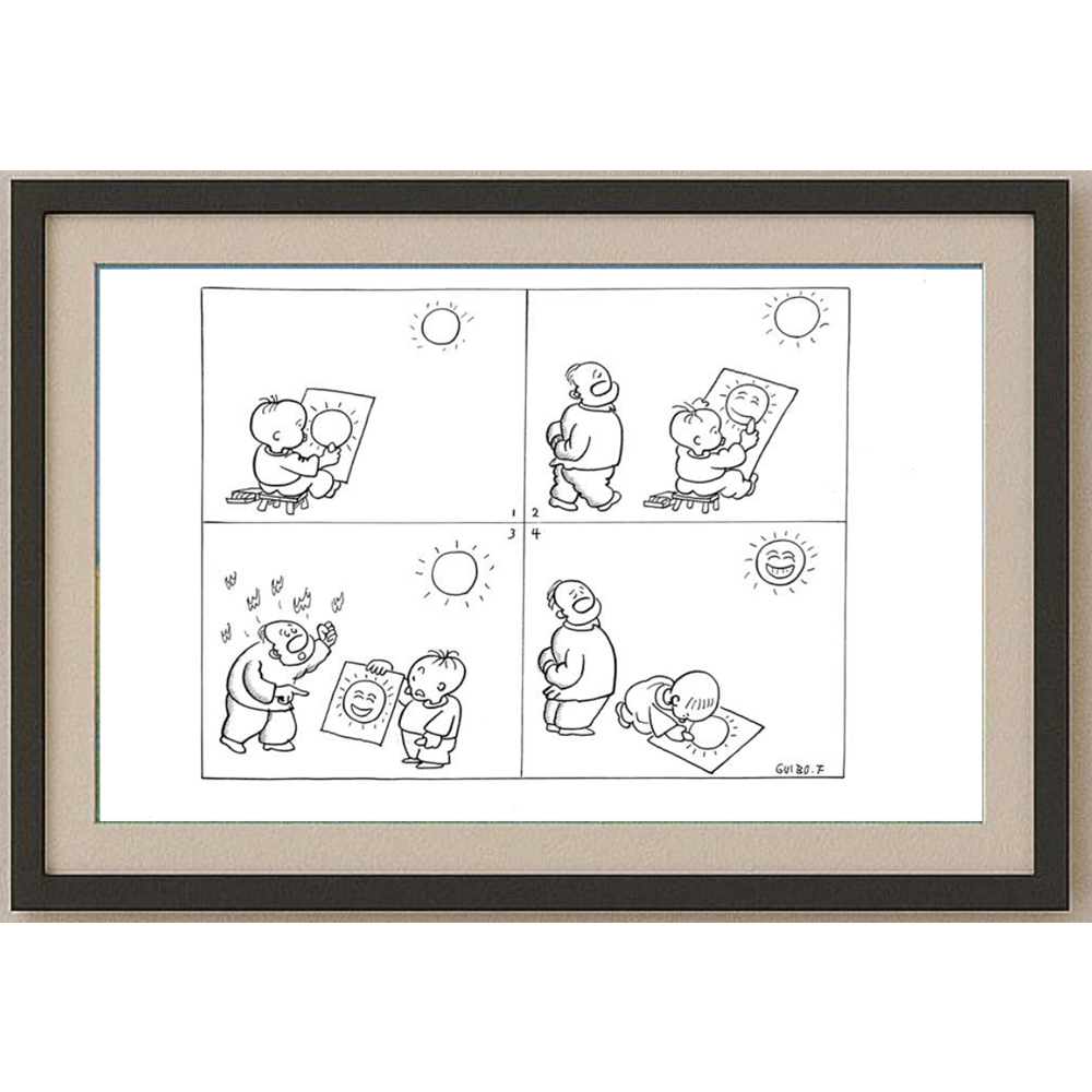 Feng Gui Bo 43x30cm Orijinal Karikatür BOD00175