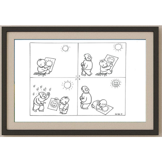 Feng Gui Bo 43x30cm Orijinal Karikatür BOD00175