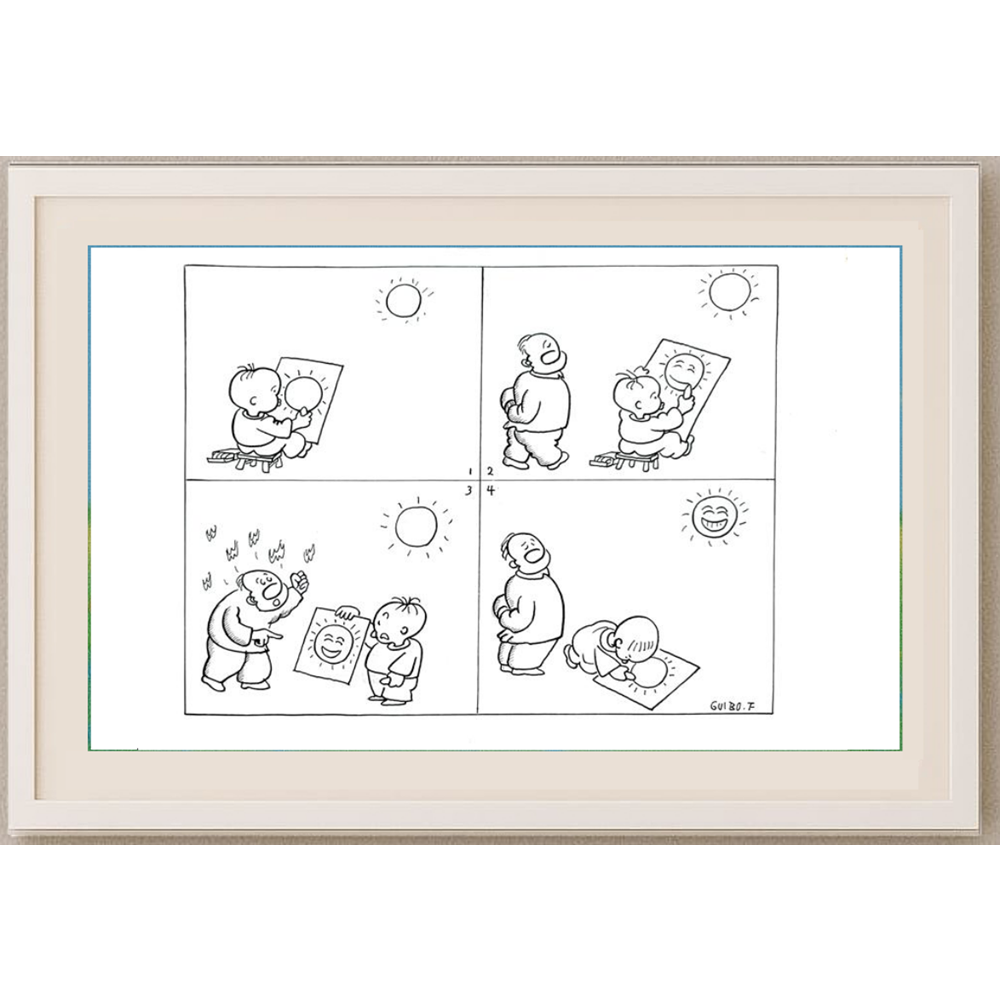 Feng Gui Bo 43x30cm Orijinal Karikatür BOD00175