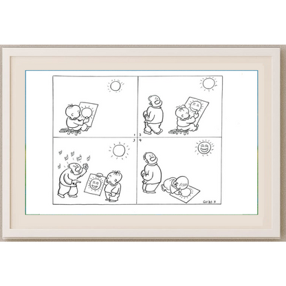 Feng Gui Bo 43x30cm Orijinal Karikatür BOD00175