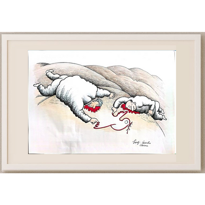 Feng Gui Bo 43x30cm Orijinal Karikatür BOD00176