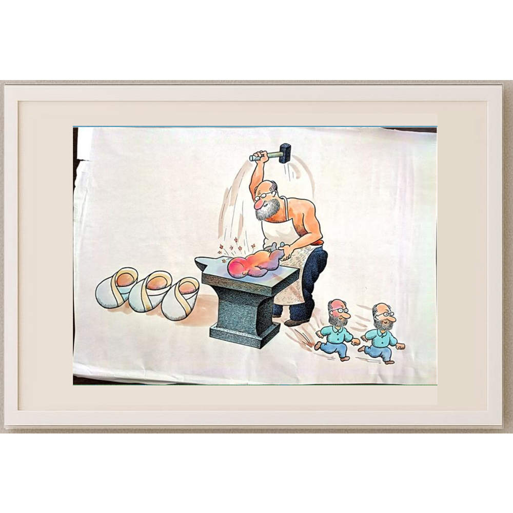 Feng Gui Bo 43x30cm Orijinal Karikatür BOD00177