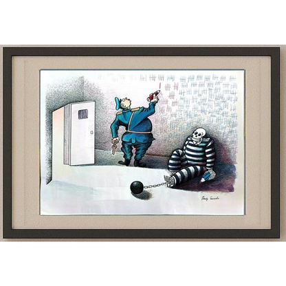 Feng Gui Bo 43x30cm Orijinal Karikatür BOD00178