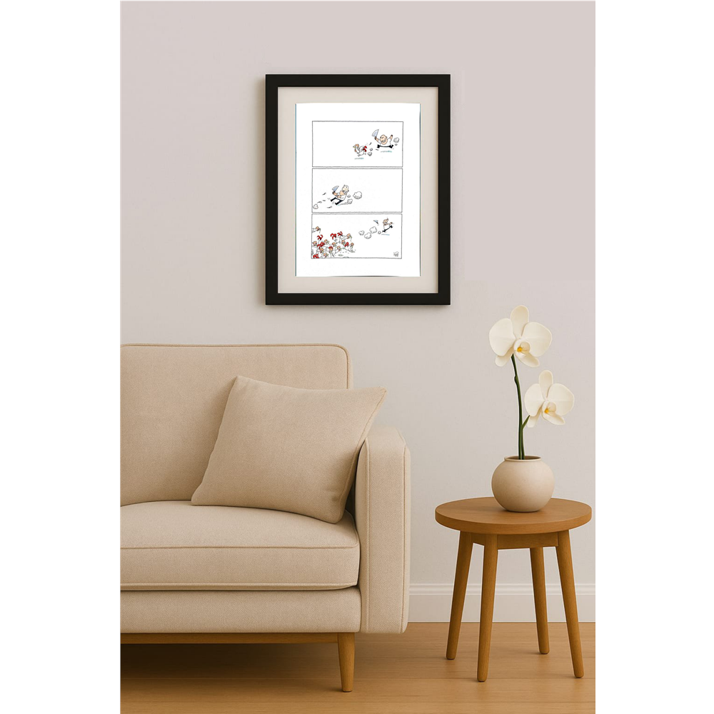 Thiwawat 37x28cm Orijinal Karikatür BOD00181