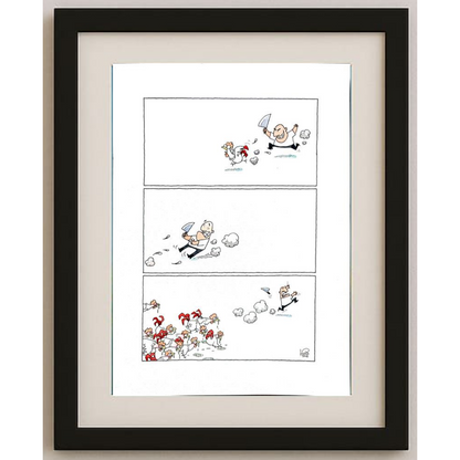 Thiwawat 37x28cm Orijinal Karikatür BOD00181