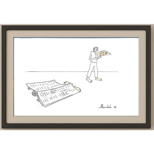 Mahmut Erdal Karakoc 29x21cm Original Cartoon BOD00182