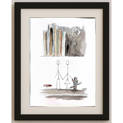 Milos Panig Pango 40x30cm Orijinal Karikatür BOD00183