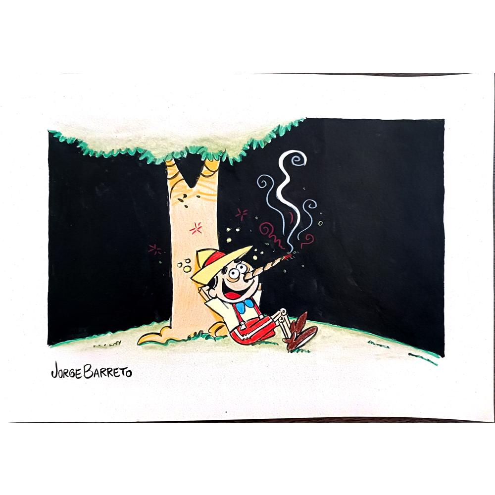 Jorge Barreto 40x30cm Original Cartoon BOD00184