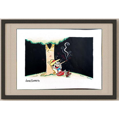 Jorge Barreto 40x30cm Original Cartoon BOD00184