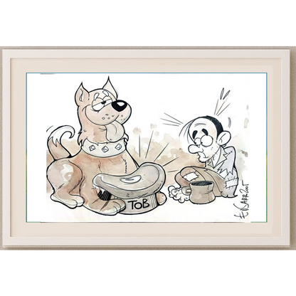 Mancos Sarro 43x30cm Orijinal Karikatür BOD00198
