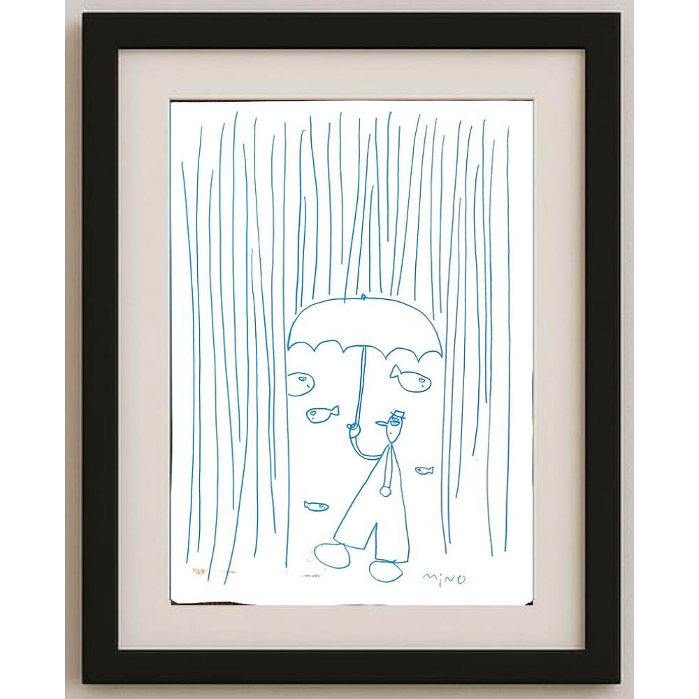 Minoru Tanaka 36x26cm Original Cartoon BOD00204