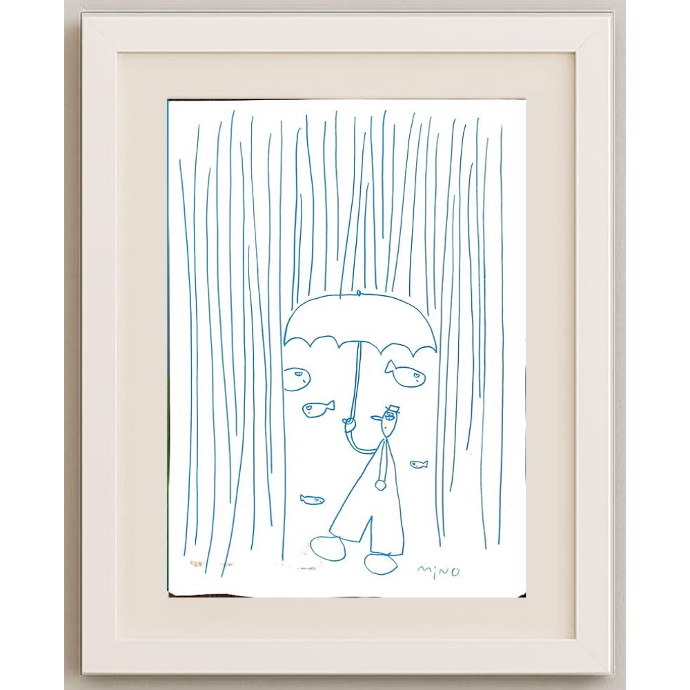 Minoru Tanaka 36x26cm Original Cartoon BOD00204