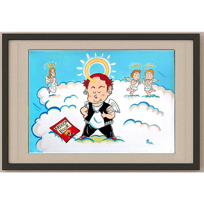 Riyako Kasuge 43x30cm Orijinal Karikatür BOD00205