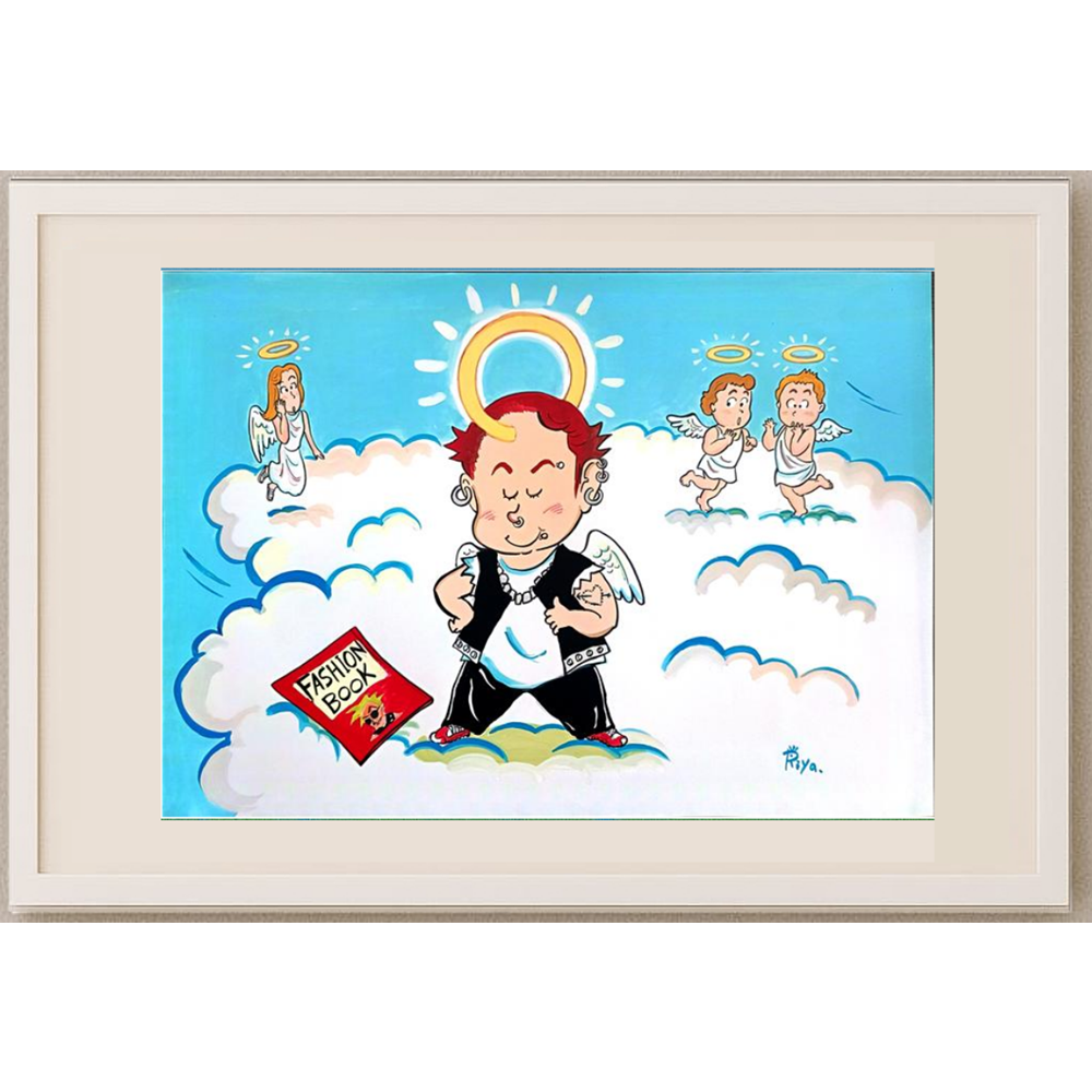 Riyako Kasuge 43x30cm Orijinal Karikatür BOD00205
