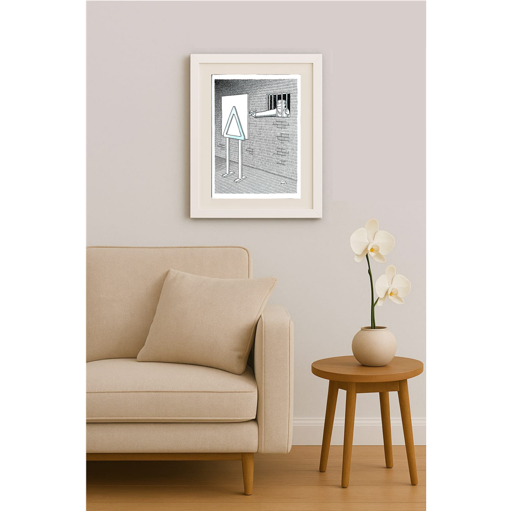 Nicolae Ionita 43x30cm Original Cartoon BOD00208