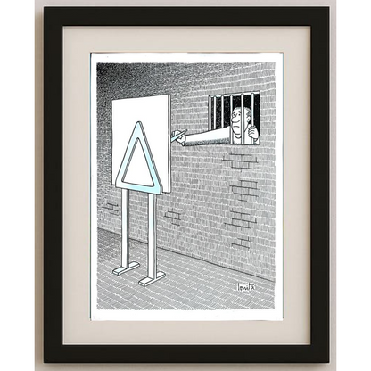 Nicolae Ionita 43x30cm Original Cartoon BOD00208
