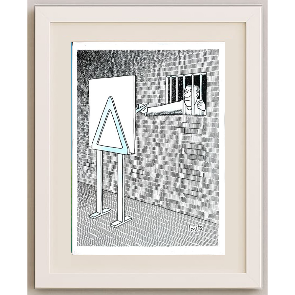 Nicolae Ionita 43x30cm Original Cartoon BOD00208