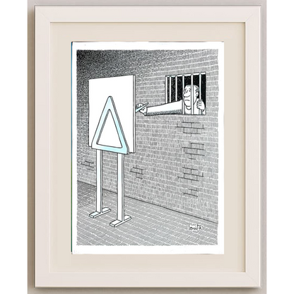 Nicolae Ionita 43x30cm Original Cartoon BOD00208