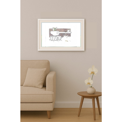 Thiwawat 37x28cm Orijinal Karikatür BOD00209