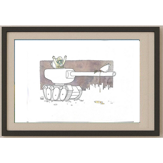 Thiwawat 37x28cm Orijinal Karikatür BOD00209