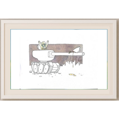 Thiwawat 37x28cm Orijinal Karikatür BOD00209