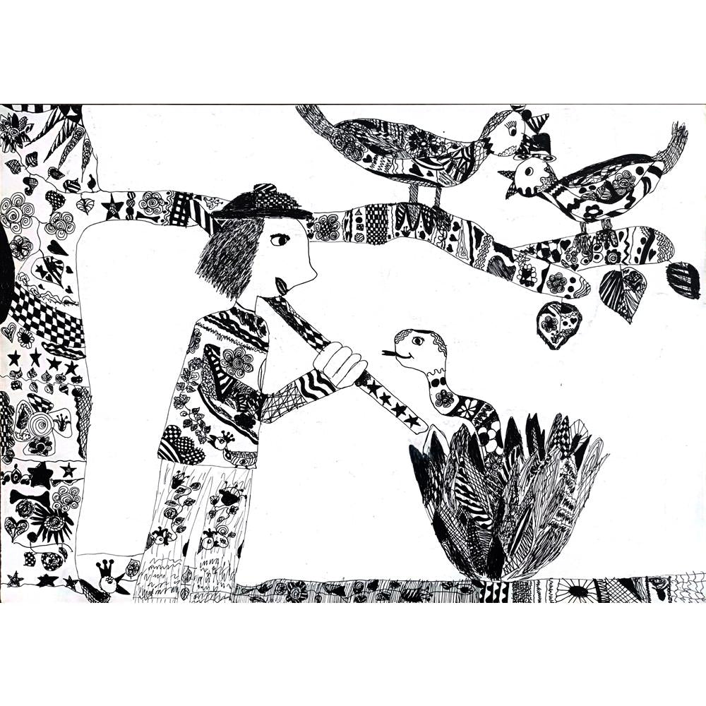 Sztefanyuk Olga 43x30cm Orijinal Karikatür BOD00220