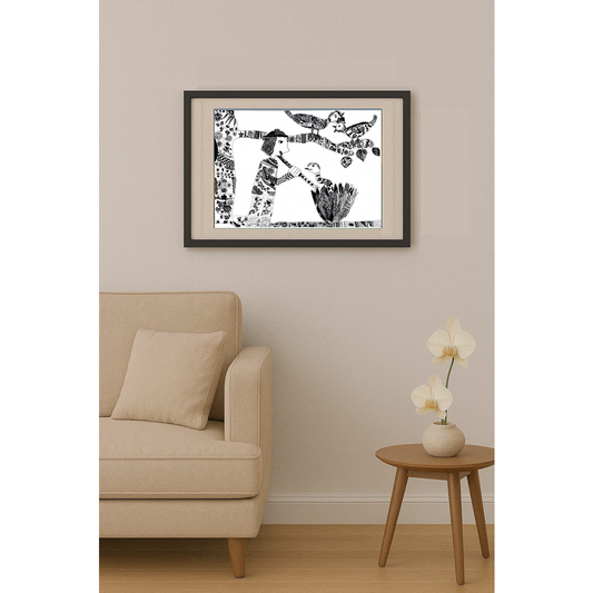 Sztefanyuk Olga 43x30cm Orijinal Karikatür BOD00220