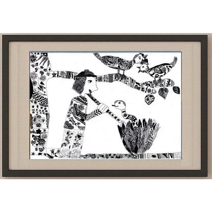 Sztefanyuk Olga 43x30cm Orijinal Karikatür BOD00220