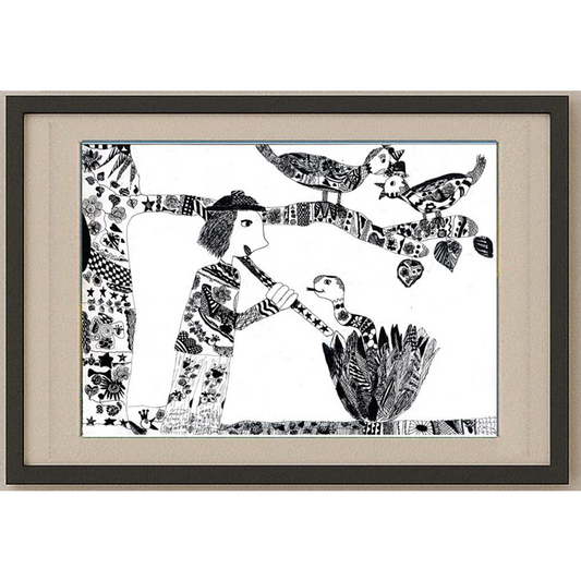 Sztefanyuk Olga 43x30cm Orijinal Karikatür BOD00220