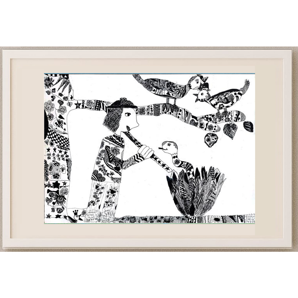 Sztefanyuk Olga 43x30cm Orijinal Karikatür BOD00220