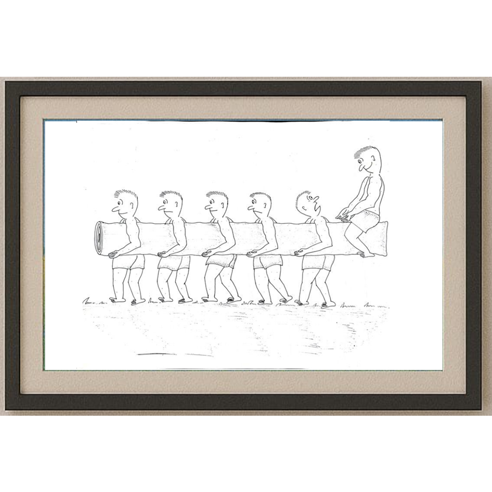 Gangadhar 36x29cm Orijinal Karikatür BOD00222