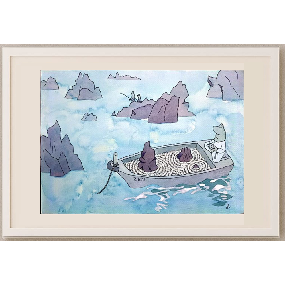 Hashi Yoshihisa 43x30cm Orijinal Karikatür BOD00223