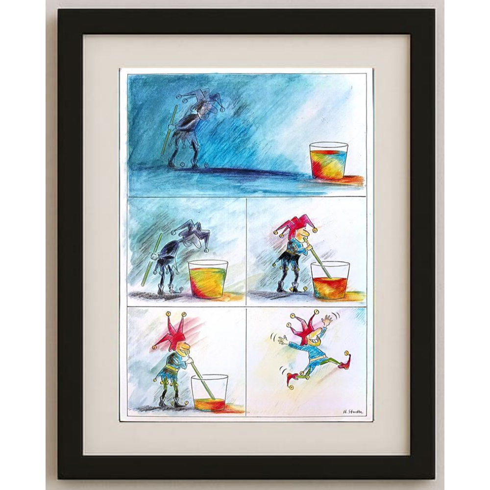 Henning Studte 43x30cm Original Cartoon BOD00224
