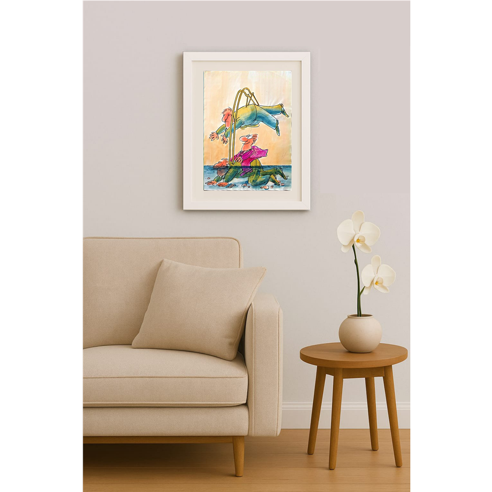 Ignjat Gatalo 43x30cm Orijinal Karikatür BOD00225