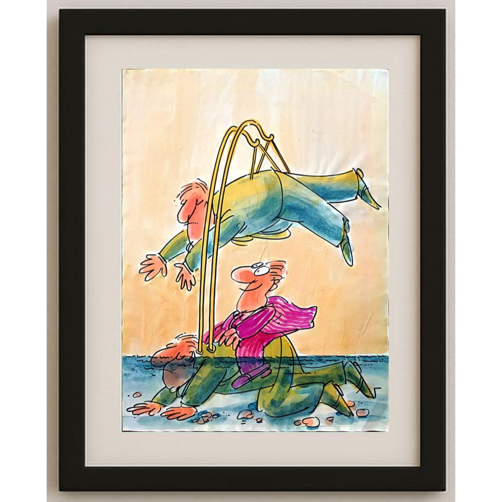 Ignjat Gatalo 43x30cm Orijinal Karikatür BOD00225