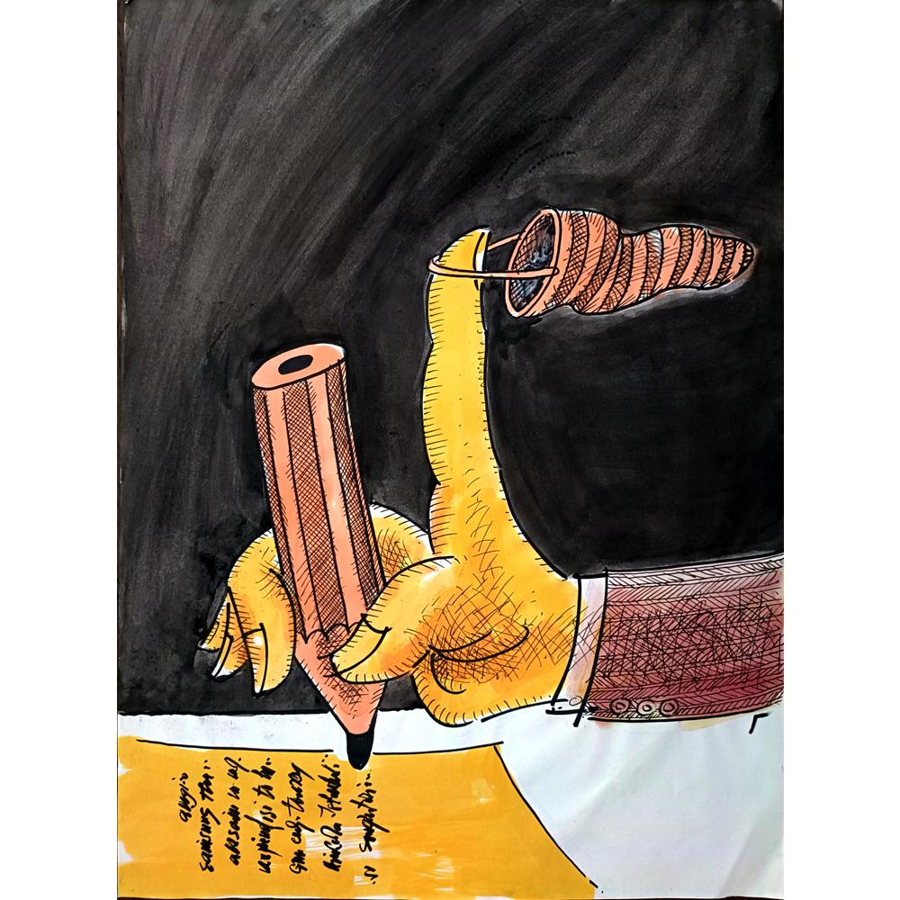 Ignjat Gatalo 43x30cm Orijinal Karikatür BOD00227