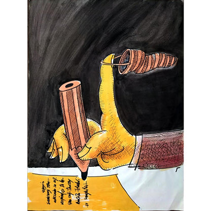 Ignjat Gatalo 43x30cm Orijinal Karikatür BOD00227