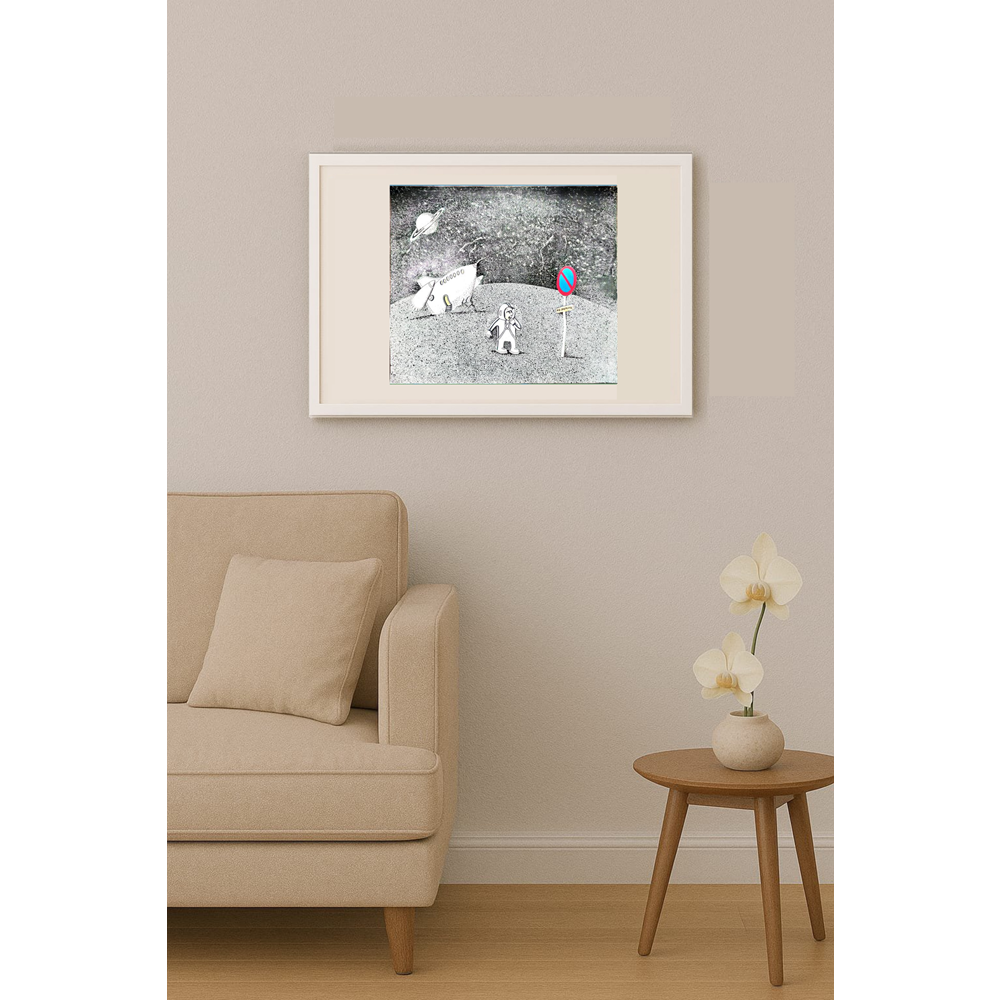 Zdravko Beshendzhiev 43x36cm Original Cartoon BOD00240