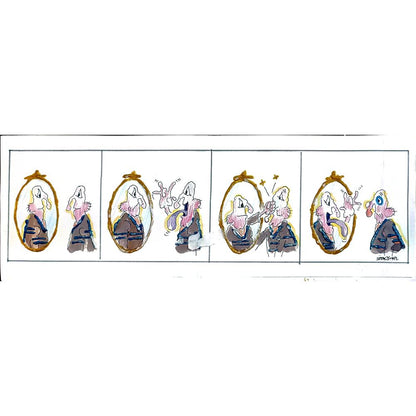 Serafim Bakoulis 43x15cm Orijinal Karikatür BOD00241