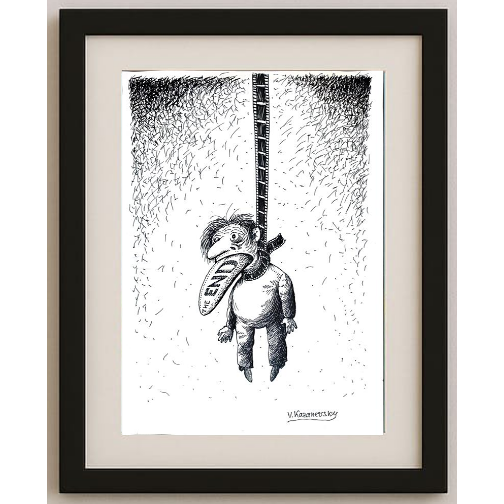 Vladimir Kazanevsky 35x25cm Original Cartoon BOD00244