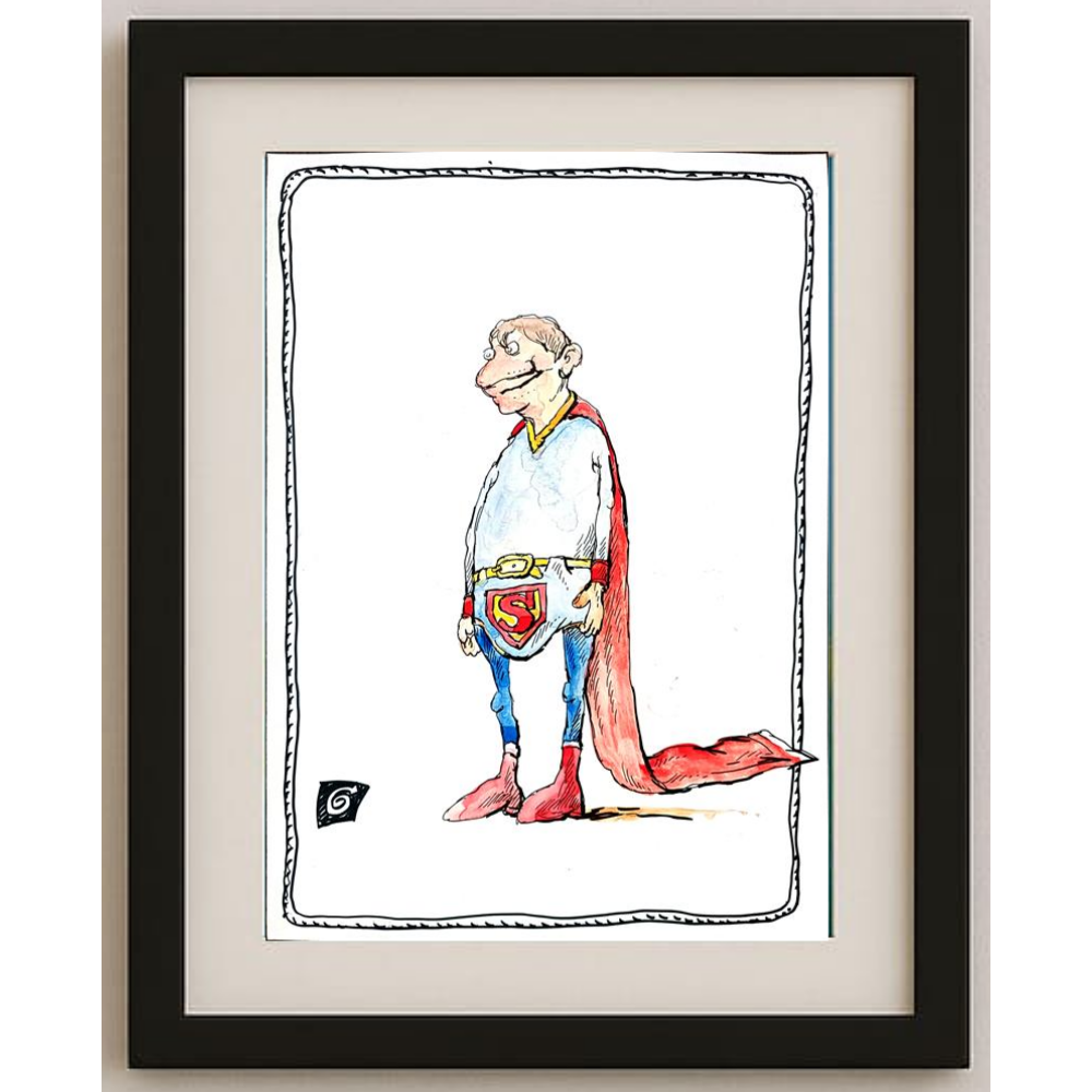 Ion Barbu 35x25cm Orijinal Karikatür BOD00245