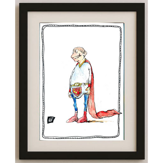 Ion Barbu 35x25cm Orijinal Karikatür BOD00245